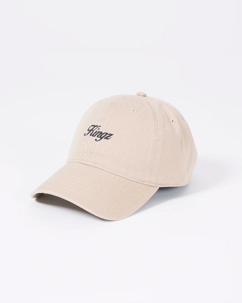 Kingz Script Dad Hat - khaki